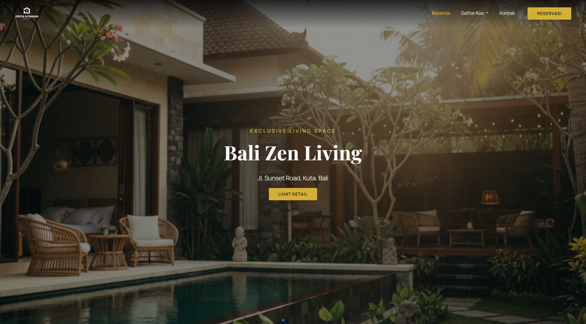 Dashboard Aplikasi Kos